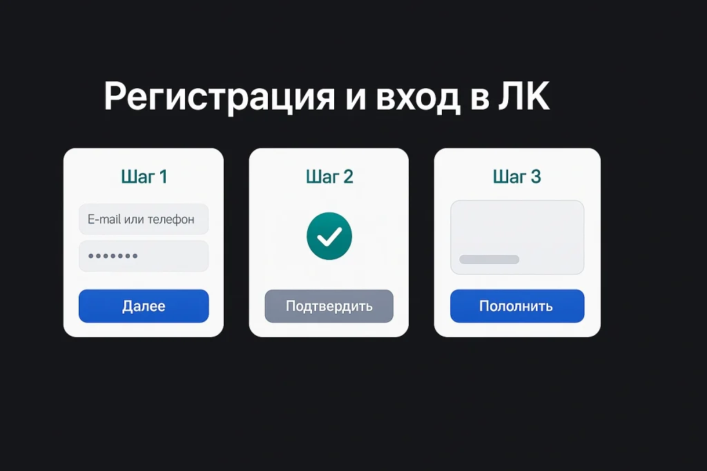 Регистрация и вход в личный кабинет 1win